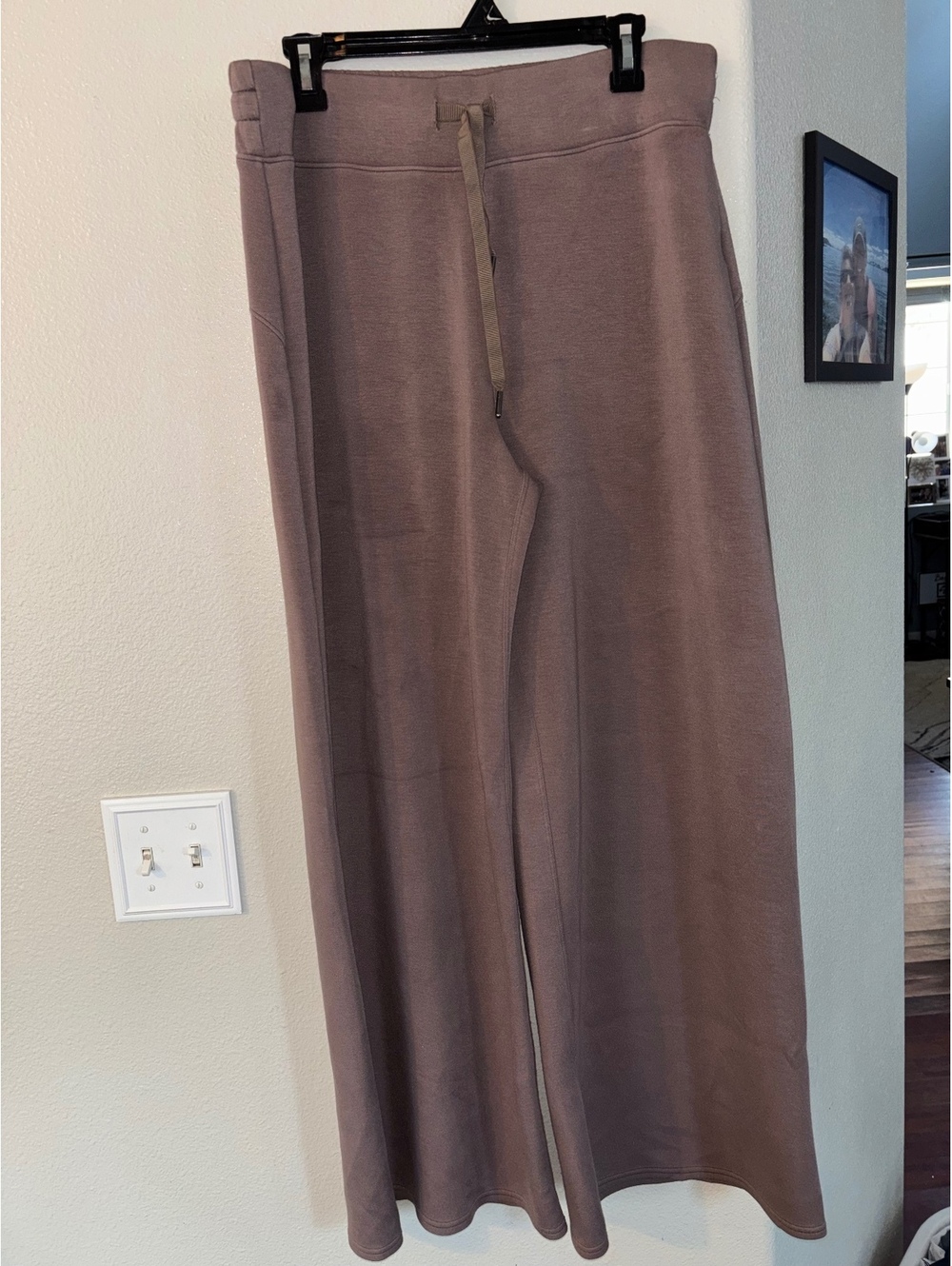 Spanx AirEssentials Wide Leg Pant Dusty Mauve Brown Plus Size 1XT Tall